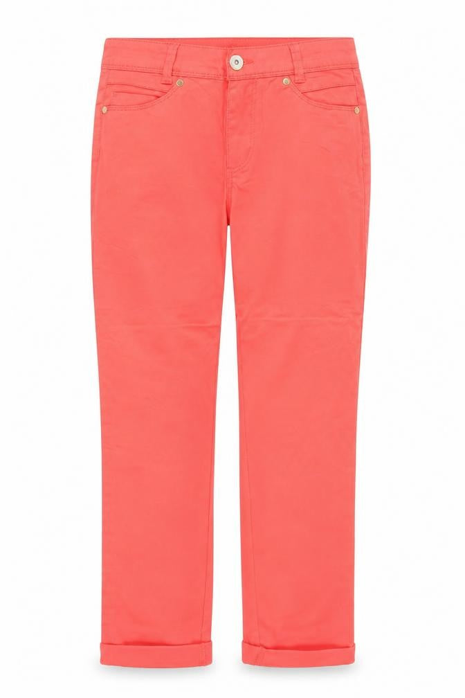 Street One Womens Red Cotton Straight Jeans Size 6 Regular Zip