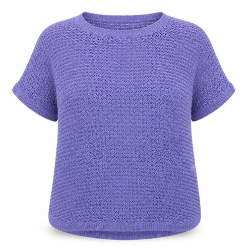 INTUITION Womens Purple Round Neck Acrylic Pullover Jumper Size 16