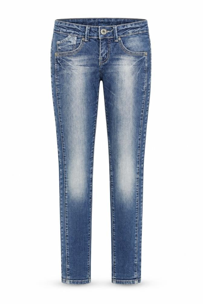 slivillim Womens Blue Cotton Skinny Jeans Size 8 Regular Zip