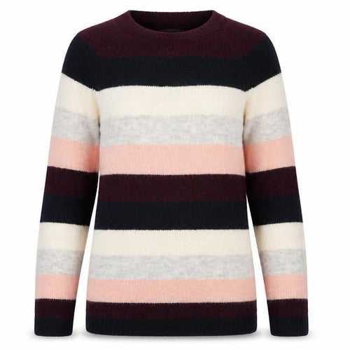 Dorothy Perkins Womens Multicoloured Round Neck Striped Polyester Pullover Jumper Size 10