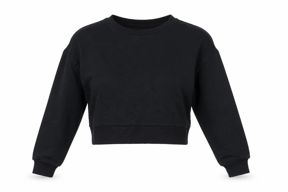 ASOS Womens Black Cotton Pullover Sweatshirt Size 10 Pullover