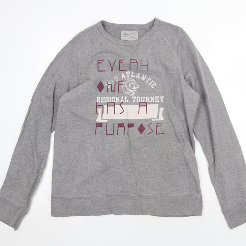 Gap Mens Grey Cotton Pullover Sweatshirt Size S