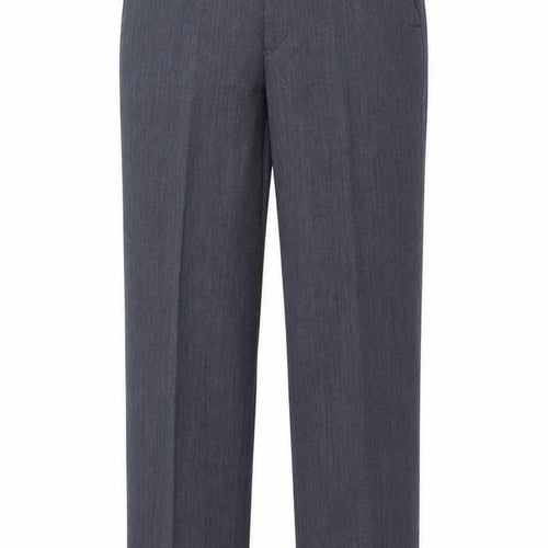Chatsworth Mens Blue Wool Dress Pants Trousers Size 36 in Regular Zip
