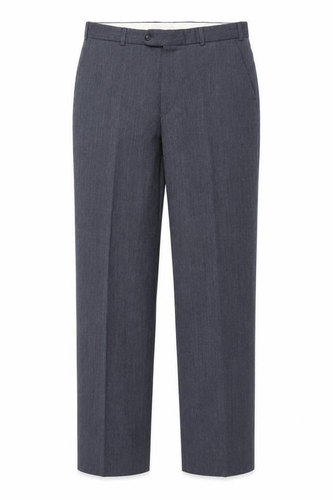 Chatsworth Mens Blue Wool Dress Pants Trousers Size 36 in Regular Zip