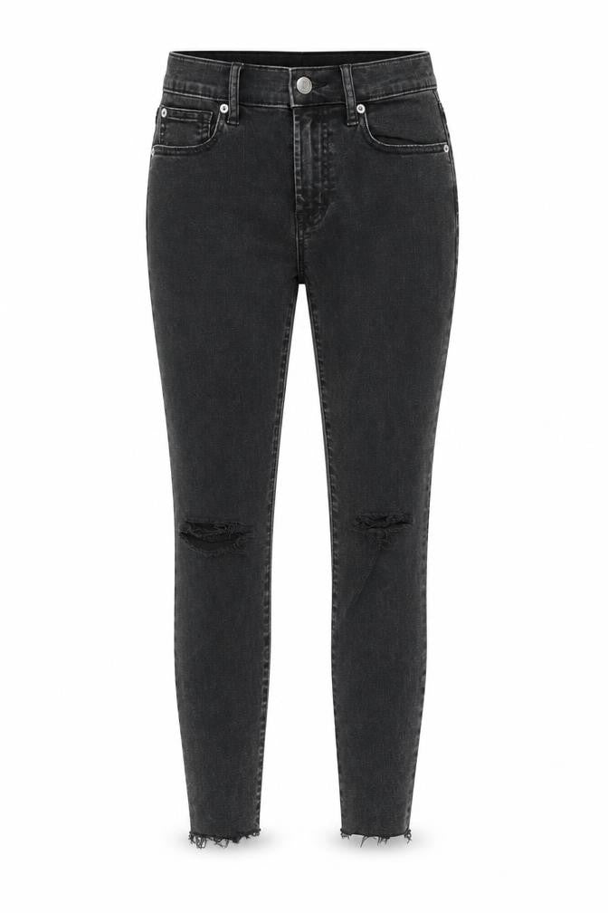 Gap Womens Black Cotton Skinny Jeans Size 26 in Regular Zip