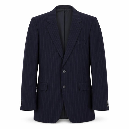 Mr Harry Mens Blue Striped Wool Jacket Suit Jacket Size 40 Regular