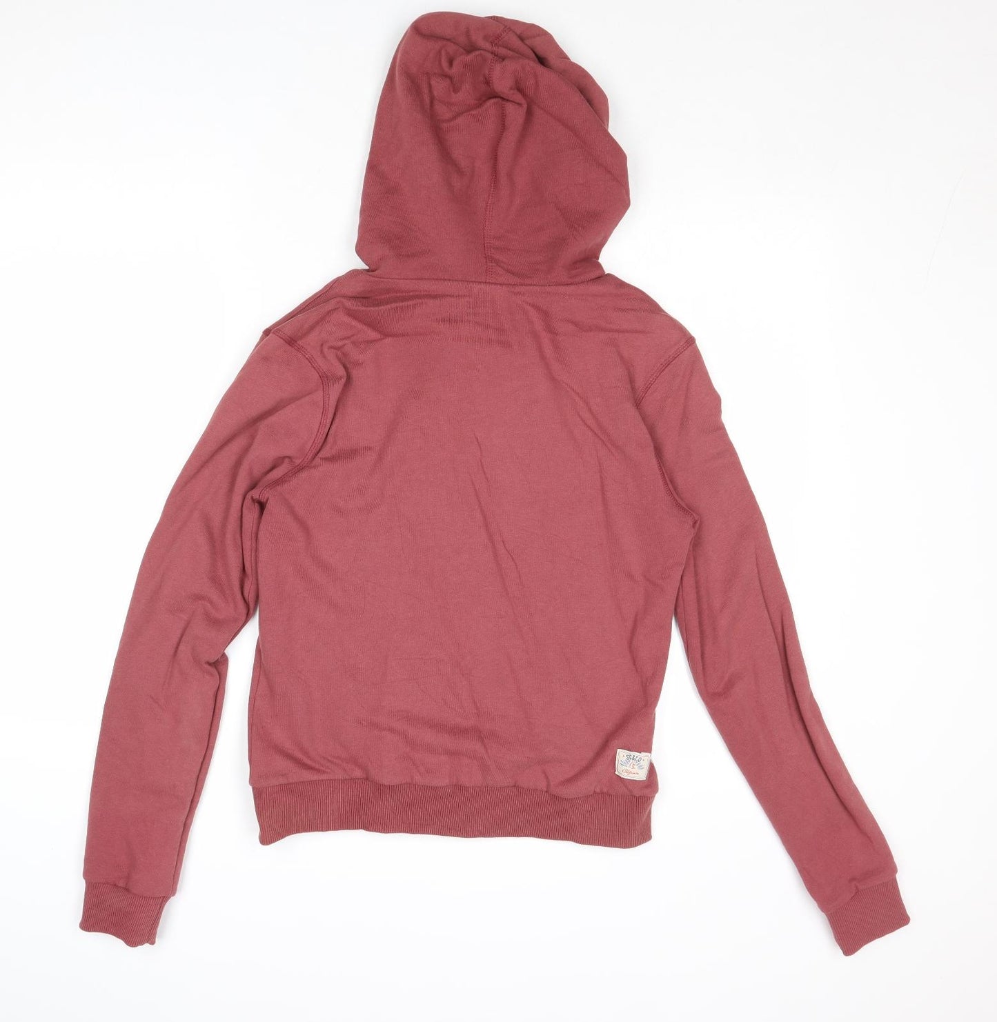 SoulCal&Co Womens Brown Cotton Pullover Hoodie Size 10 Button - Button Up