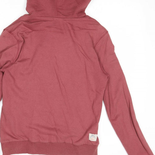 SoulCal&Co Womens Brown Cotton Pullover Hoodie Size 10 Button - Button Up