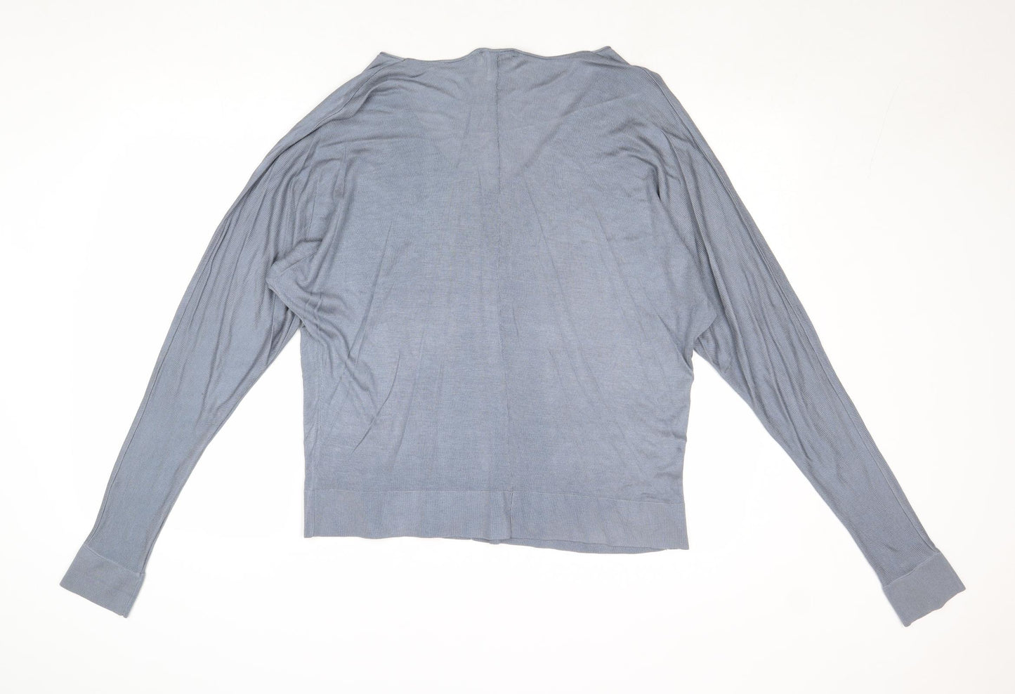 H&M Womens Grey V-Neck Acrylic Pullover Jumper Size M