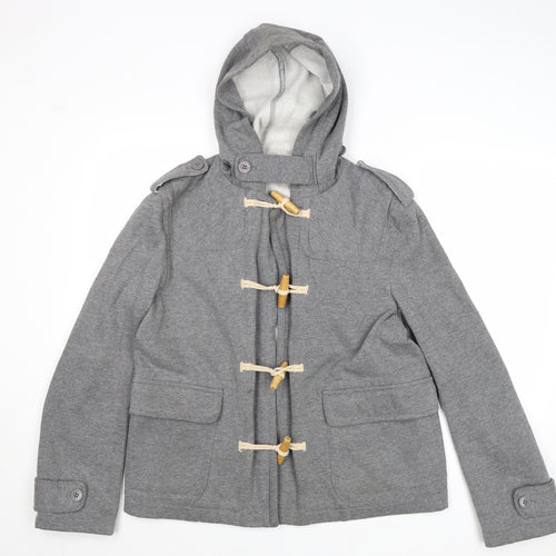 ASOS Womens Grey Jacket Coat Size M Button