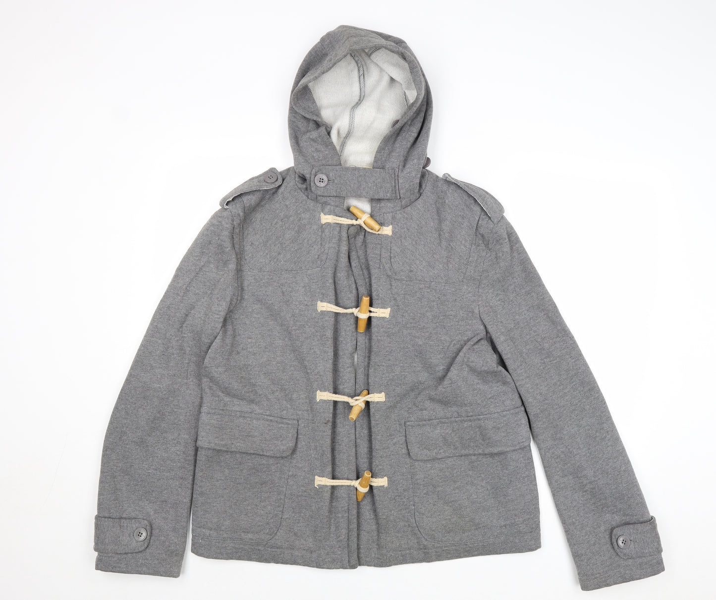 ASOS Womens Grey Jacket Coat Size M Button