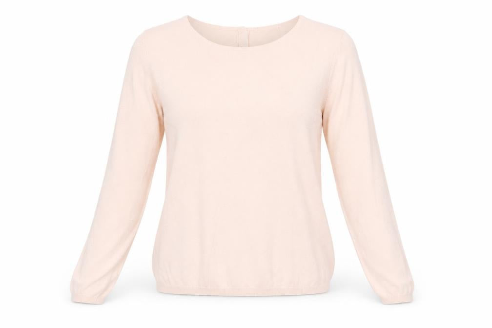 Mango Womens Pink Round Neck Acrylic Pullover Jumper Size M