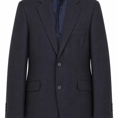 James Barry Mens Blue Striped Wool Jacket Suit Jacket Size 38 Regular