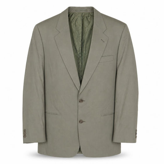 Front view of Burton men’s brown polyester jacket suit jacket, size 40, regular