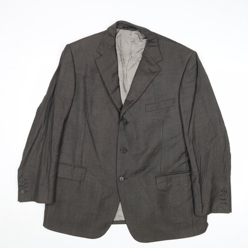Marks and Spencer Mens Grey Wool Jacket Suit Jacket Size 44 Regular