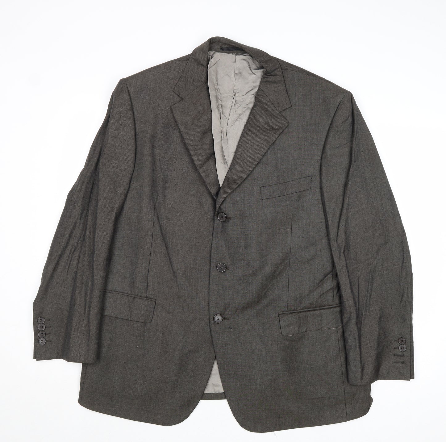 Marks and Spencer Mens Grey Wool Jacket Suit Jacket Size 44 Regular