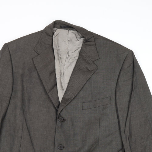 Marks and Spencer Mens Grey Wool Jacket Suit Jacket Size 44 Regular