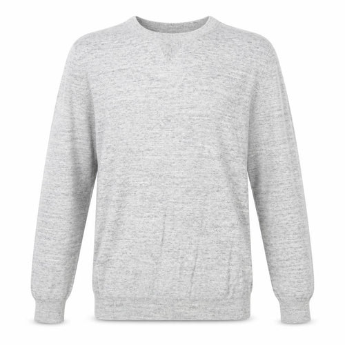 Divided by H&M Mens Grey Round Neck Cotton Pullover Jumper Size S Long Sleeve