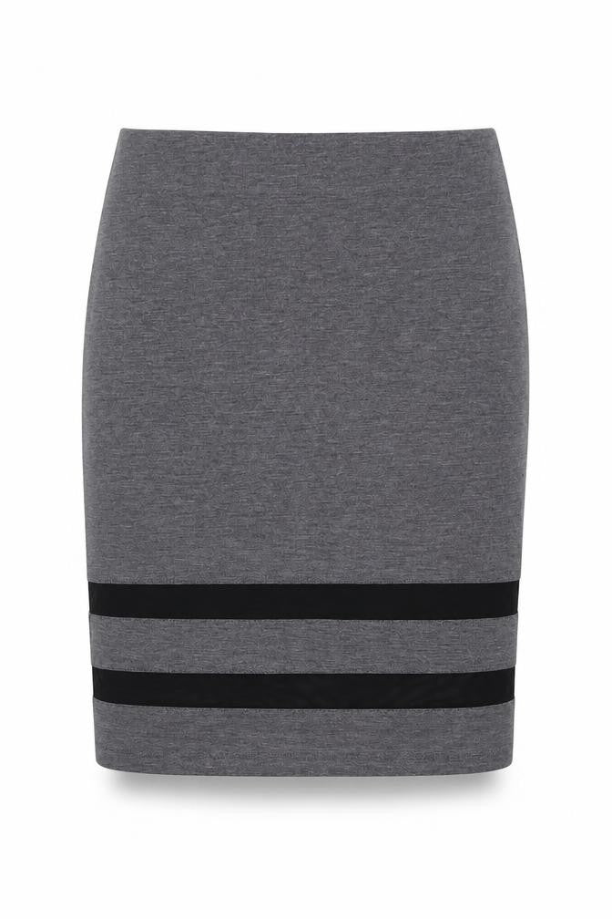 H&M Womens Grey Polyester A-Line Skirt Size S