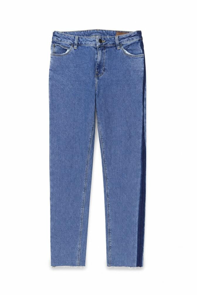 ASOS Womens Blue Cotton Straight Jeans Size 30 in L32 in Regular Button