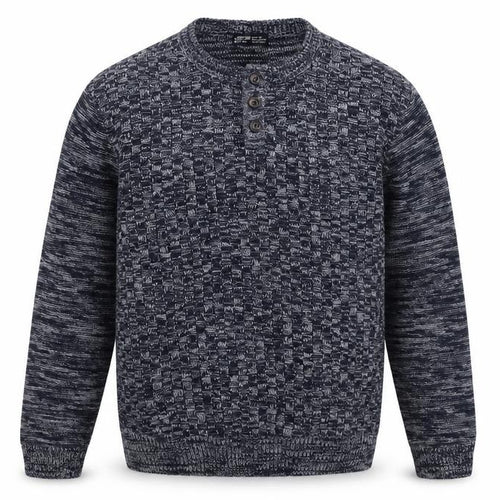 Sanstone&Co Mens Blue Round Neck Acrylic Pullover Jumper Size M Long Sleeve