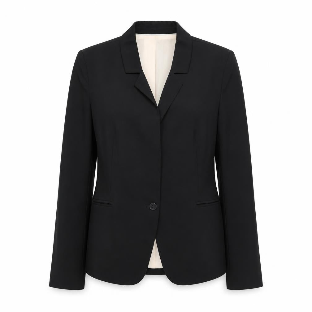 Pablo Womens Black Viscose Jacket Blazer Size 10