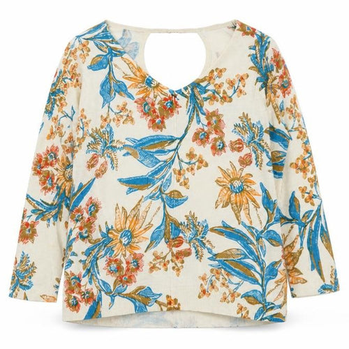 Marks and Spencer Womens Multicoloured V-Neck Floral Viscose Pullover Jumper Size 10