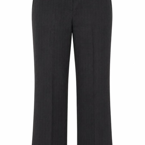 BHS Womens Grey Polyester Dress Pants Trousers Size 12 L29 in Regular Button
