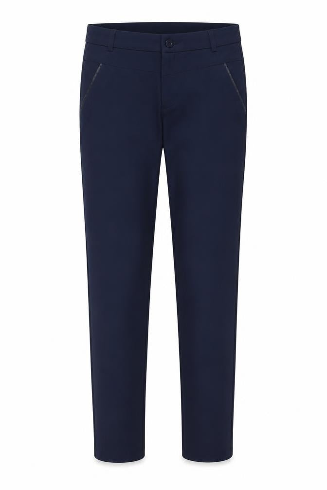 Fressia Womens Blue Cotton Chino Trousers Size S L29 in Regular Button
