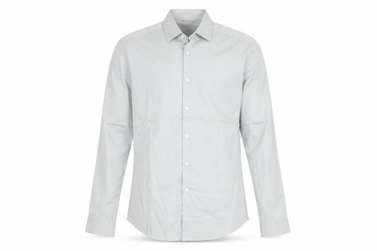 ASOS Mens Grey Cotton Button-Up Size M Collared Button