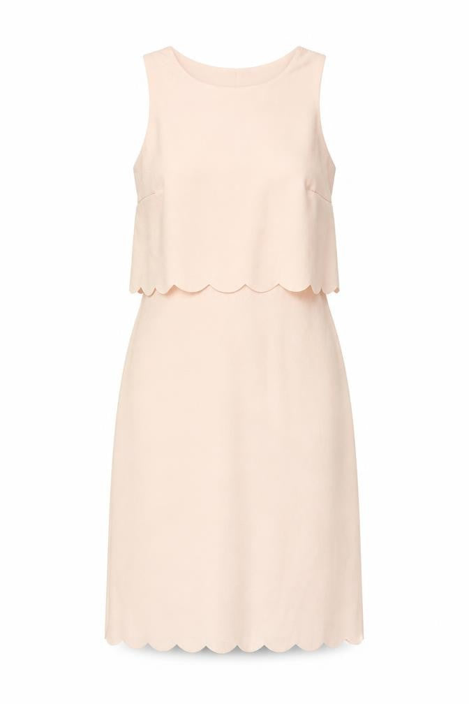 Front view of New Look women’s pink polyester a-line, size UK 8, round neck pullover