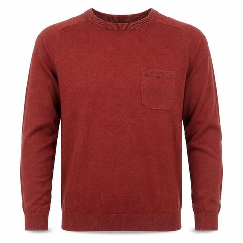 NEXT Mens Red Round Neck Cotton Pullover Jumper Size XS Long Sleeve