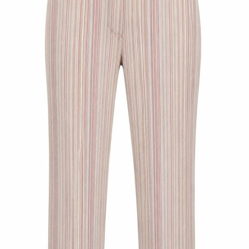 C&A Womens Multicoloured Striped Cotton Straight Jeans Size 40 in Regular Zip