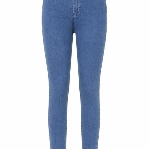 Topshop Womens Blue Cotton Skinny Jeans Size 25 in L32 in Regular Zip