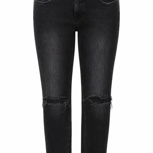 Divided by H&M Womens Black Cotton Skinny Jeans Size 10 Regular Zip