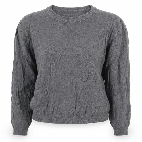 Brave Soul Womens Grey Round Neck Acrylic Pullover Jumper Size XS