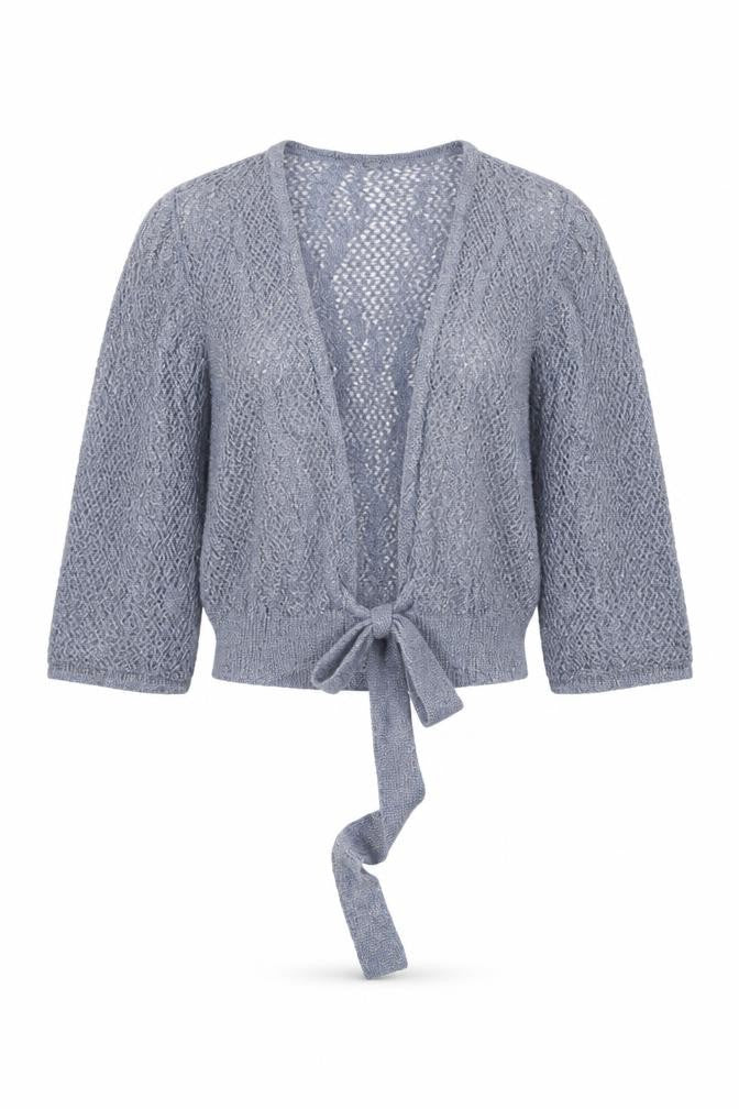 Marks and Spencer Womens Blue V-Neck Polyamide Cardigan Jumper Size S