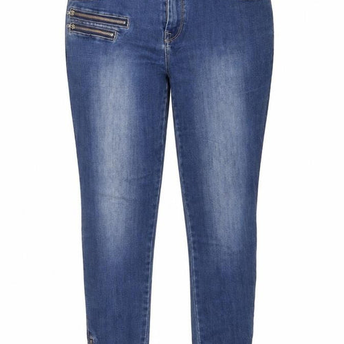 R.edition Womens Blue Cotton Skinny Jeans Size 14 Regular Zip