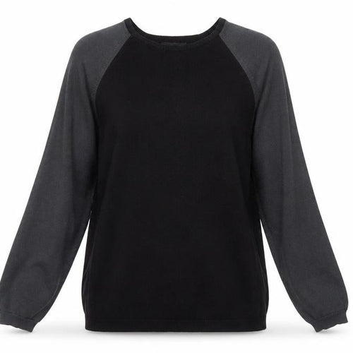 Marks and Spencer Womens Black Round Neck Acrylic Pullover Jumper Size L
