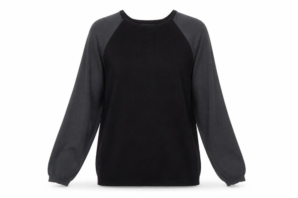 Marks and Spencer Womens Black Round Neck Acrylic Pullover Jumper Size L