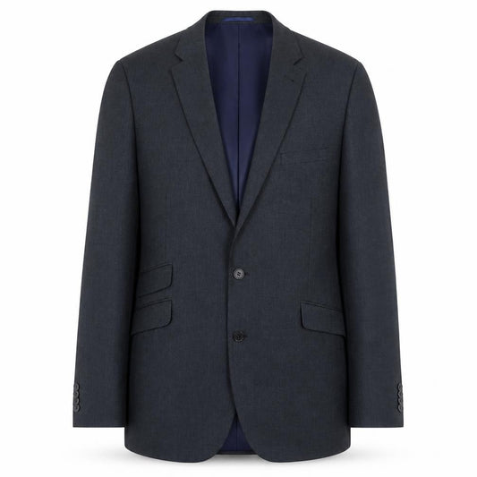 Front view of Taylor & Wright men’s grey polyester jacket suit jacket, size 44, regular