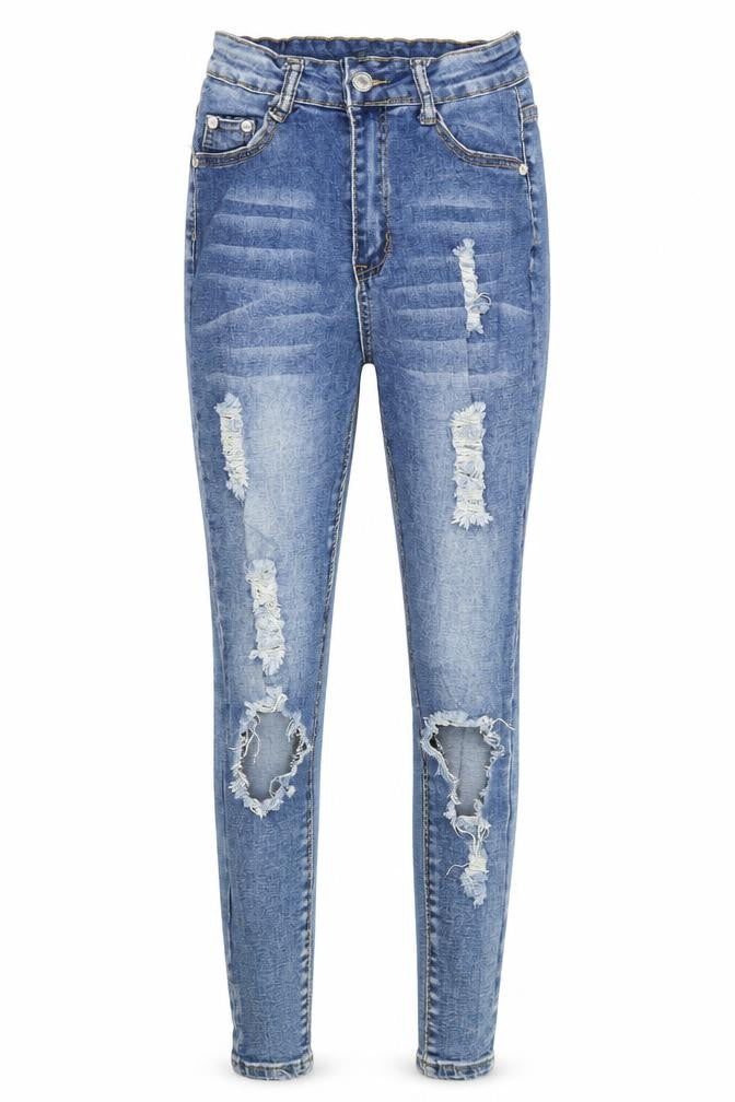 Denim Wise Womens Blue Cotton Skinny Jeans Size 8 Regular Zip
