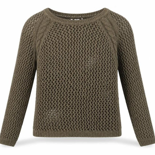 New Look Womens Green Boat Neck Acrylic Pullover Jumper Size 10