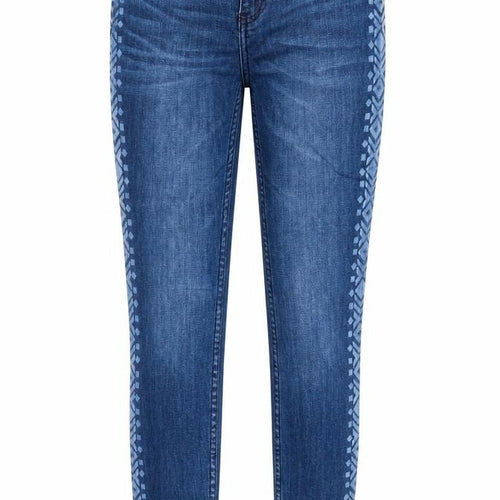 Fishbone Womens Blue Cotton Skinny Jeans Size 26 in Regular Zip