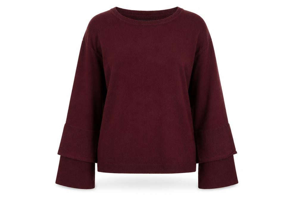 Dorothy Perkins Womens Purple Round Neck Acrylic Pullover Jumper Size 12