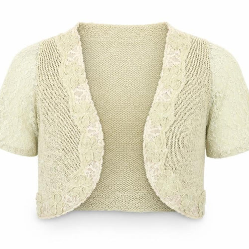 Marks and Spencer Womens Brown V-Neck Acrylic Cardigan Jumper Size S - Lace Details
