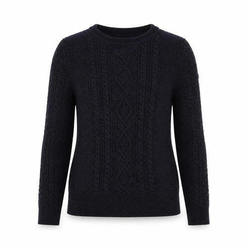 Mango Womens Blue Round Neck Viscose Pullover Jumper Size S