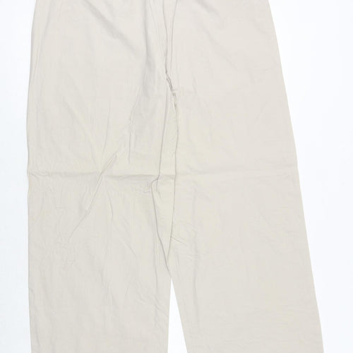 TEX Mens Beige Cotton Trousers Size 34 in Regular Button - Pockets