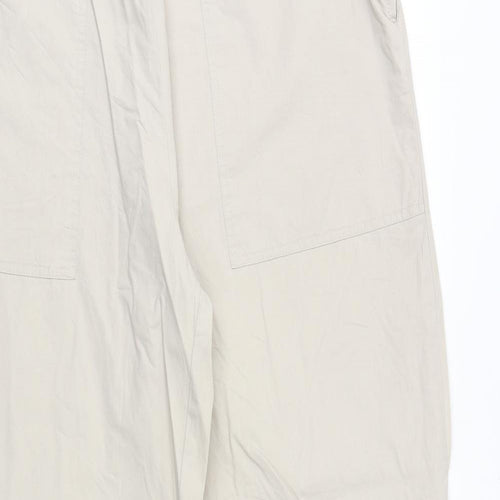 TEX Mens Beige Cotton Trousers Size 34 in Regular Button - Pockets