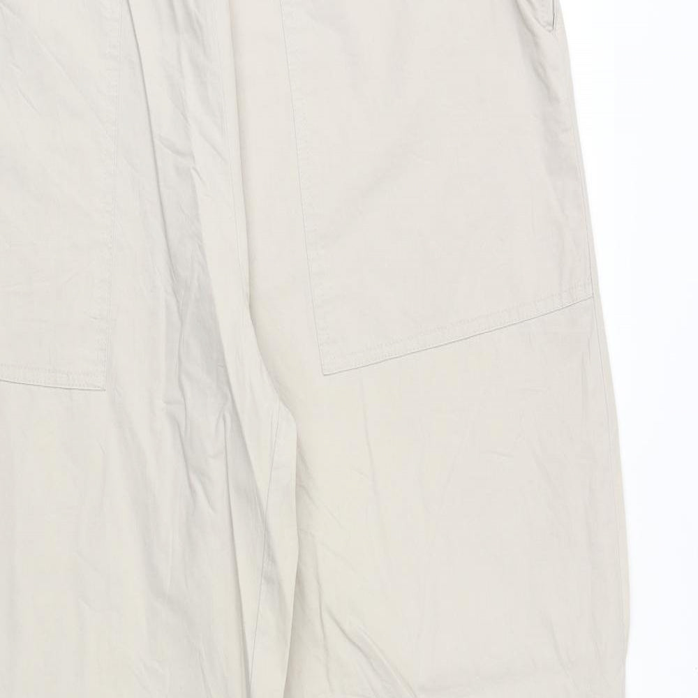 TEX Mens Beige Cotton Trousers Size 34 in Regular Button - Pockets